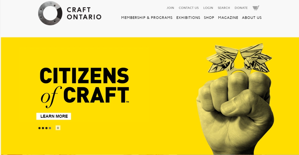 Craft Ontario website cover